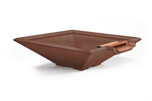 Square Stone Planter & Water Bowl